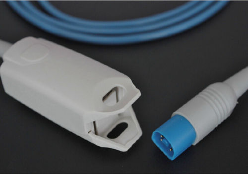 Датчик пульсоксиметрический SpO2 Philips IntelliVue M3, M4, MP5, MP20, MP30, MP40, MP50, MP70, MP80, VM4, VM6, Efficia CM 12, M1196A, M3046A, (M1196A), 8 pins, взрослый, клипса