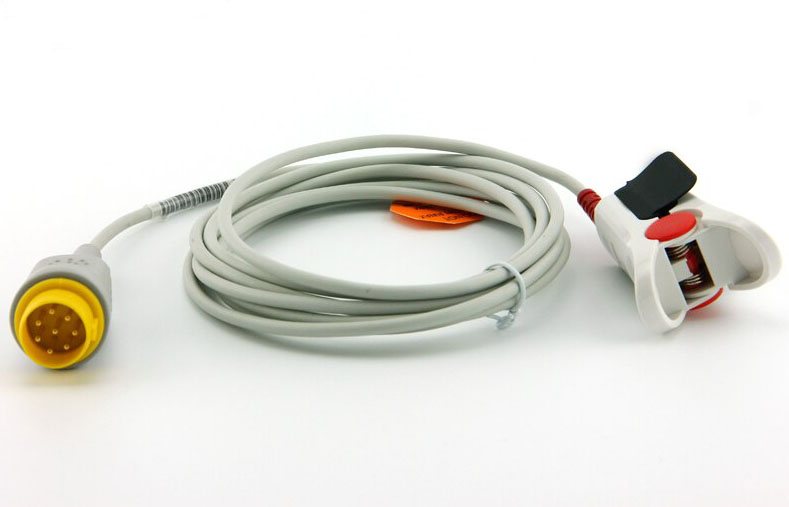 Датчик пульсоксиметрический SpO2 MEK MP1000, MP1000 NT Plus, взрослый, клипса, 8 Pin