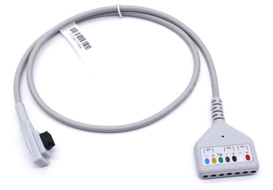 Магистральный кабель пациента для регистратора ЭКГ по Холтеру GE Getemed Marquette 8000, 8200, 8500, SEER Holter Recorder 151, 7 отведений