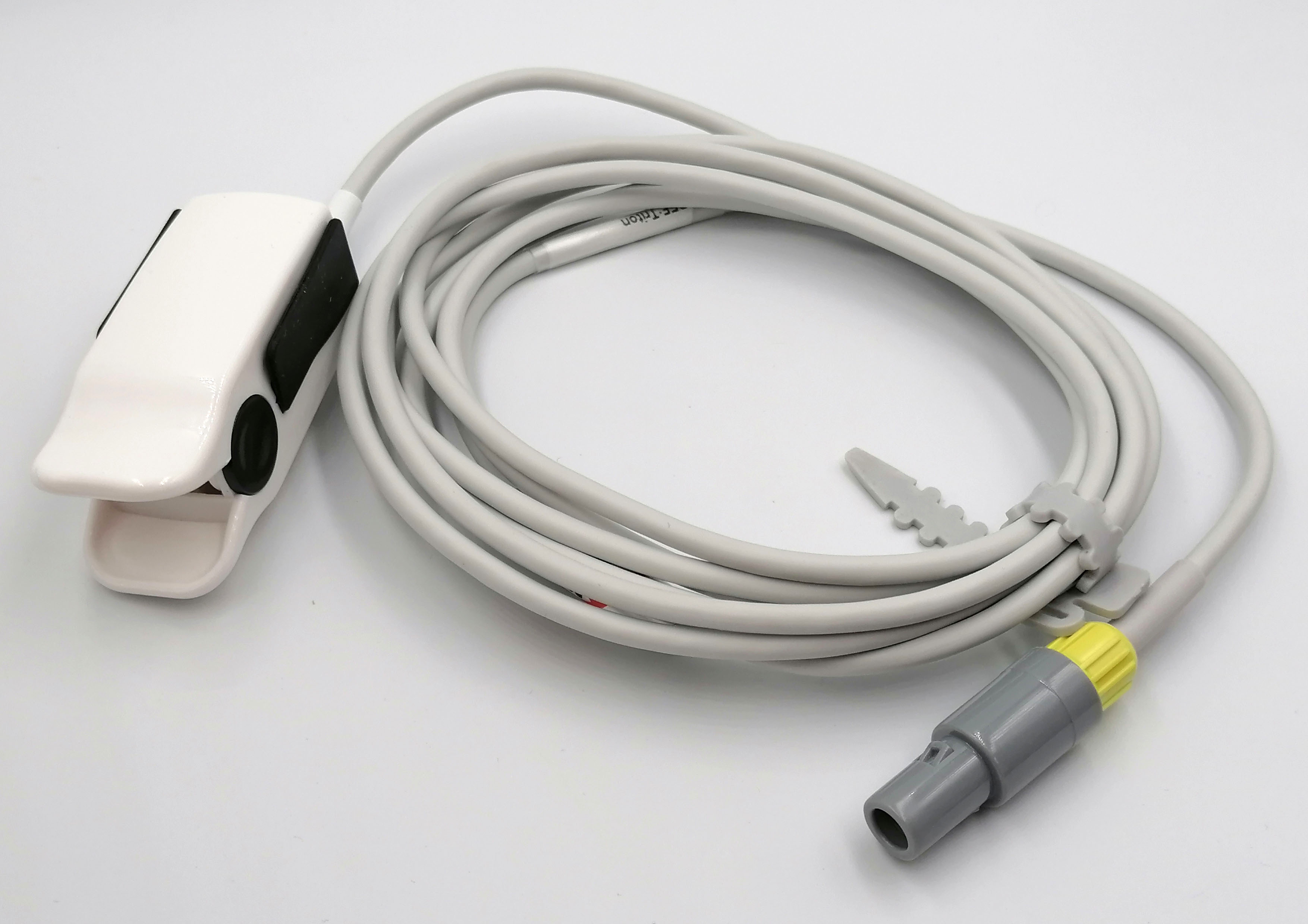 Датчик пульсоксиметрический SpO2 для монитора пациента ТРИТОН МПР 5-02 (2010-2015 г.в.), МПР 6-02 (2011 г.в.), МПР 6-03 (2008 г.в.), ОП-31 (2013 г.в.), взрослый, клипса, круглый разъем, 9 Pin, 1 ключ