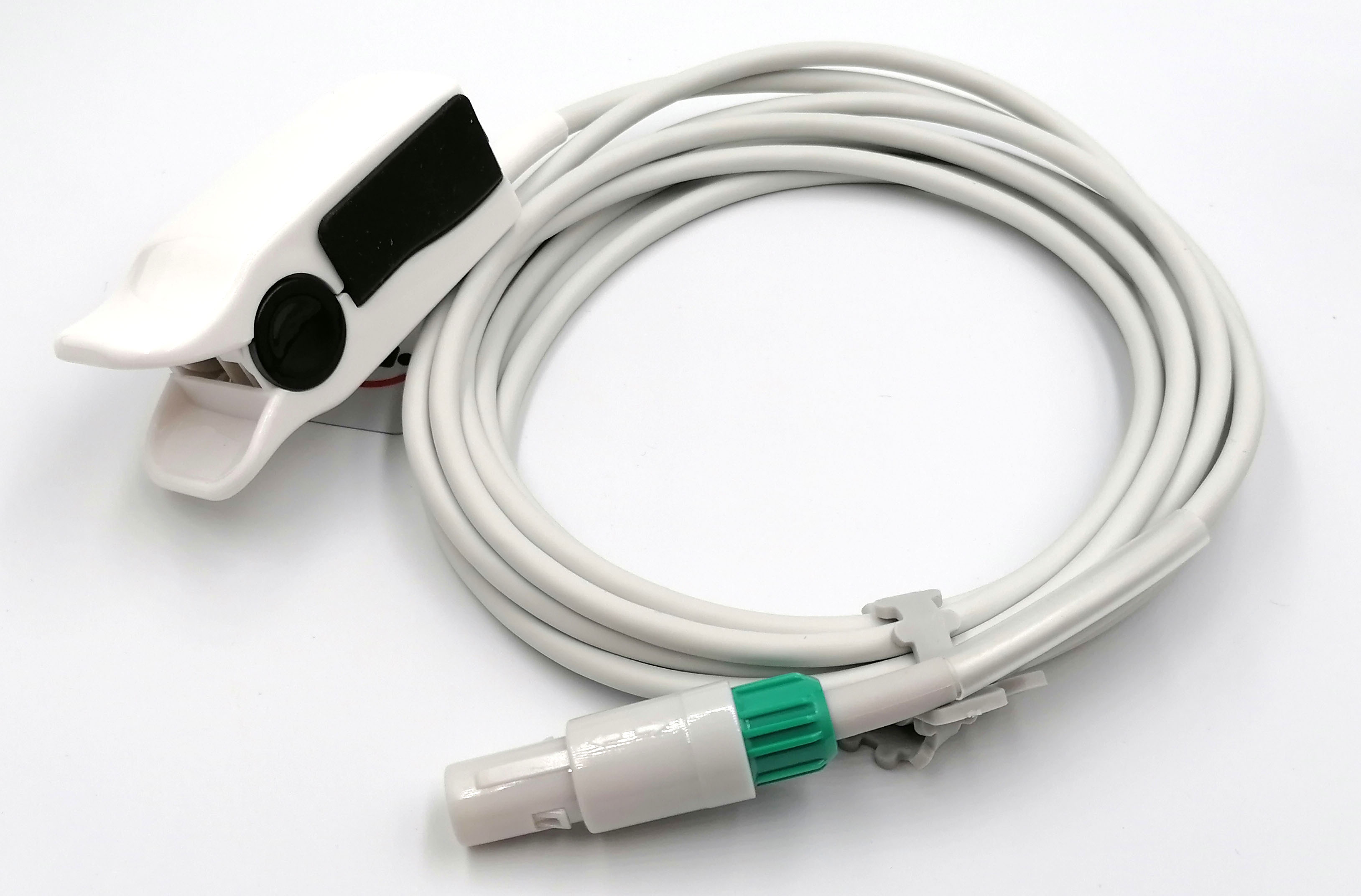 Датчик пульсоксиметрический SpO2 для монитора пациента GMI (General Meditech) G3C (2021 г.в.), G3D (2021 г.в.), G3F (2013 г.в.), G3H (2023 г.в.), 5 Pins, 1 ключ, взрослый, клипса