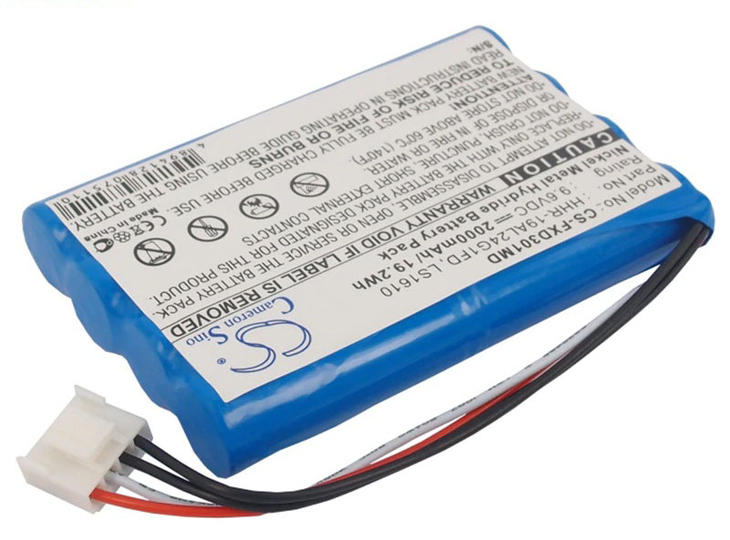 Аккууляторная батарея для Fukuda CardiMax FX-3010, LS1610, 2000 мАч, 9.6V, Ni-MH