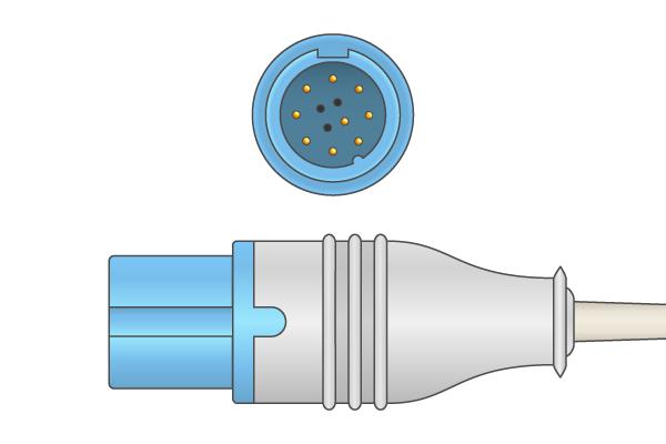 Кабель переходник пульсоксиметрический SpO2 для монитора пациента Biolight  AnyView A2, AnyView A3, AnyView A5, AnyView A6, AnyView A6vet, AnyView A8