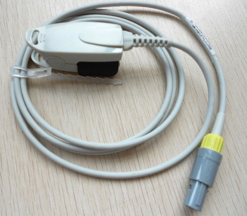 Датчик пульсоксиметрический SpO2 для Contec CMS60, CMS60C/CW/D/DW, PM50, PM60D/C, MS5000, CMS5000C, CMS5100, CMS6000, CMS7000/8000/9000 (Digital Tech), взрослый, клипса