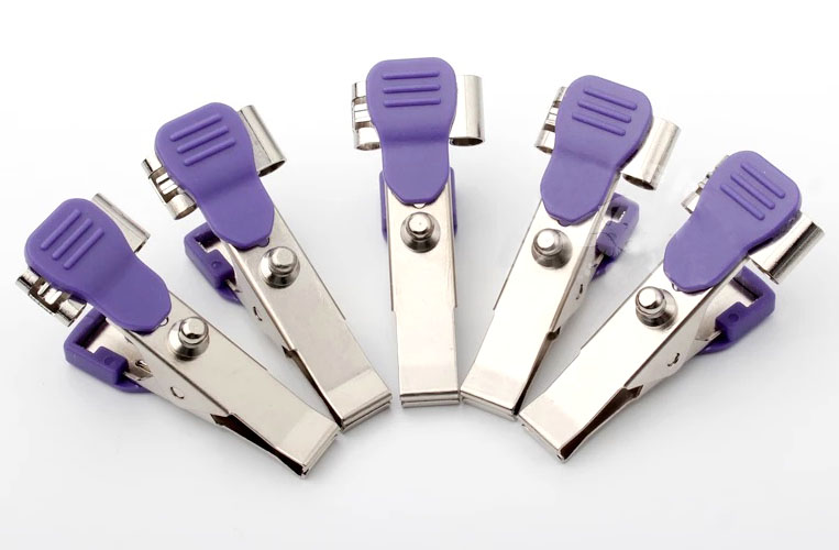 Универсальные ветеринарные электроды зажимы, крепление Snap, Din 3.0, banana 4 мм, 5 шт в упаковке