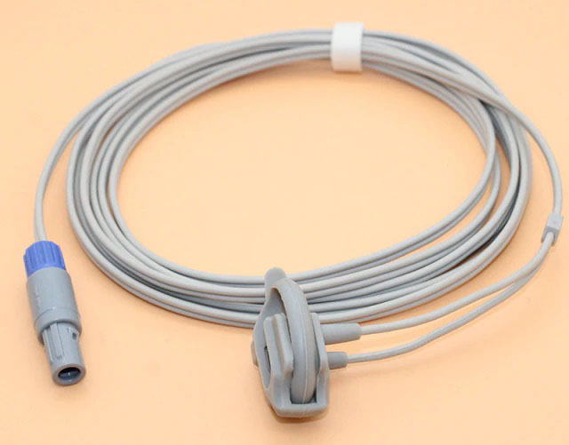 Датчик пульсоксиметрический SpO2 для монитора пациента GMI Newtech DiGITAL G2A, G3A, G3C (2020 г.в.), G3D (2017 г.в. - 2020 г.в.) , G3F, G3G, G3H, G3L, G6A, G6A plus, G9L, (U410-65D, U410S-65D, U810-65D) 6 Pins, 2 ключа, 40 градусов, клипса, неонатальный