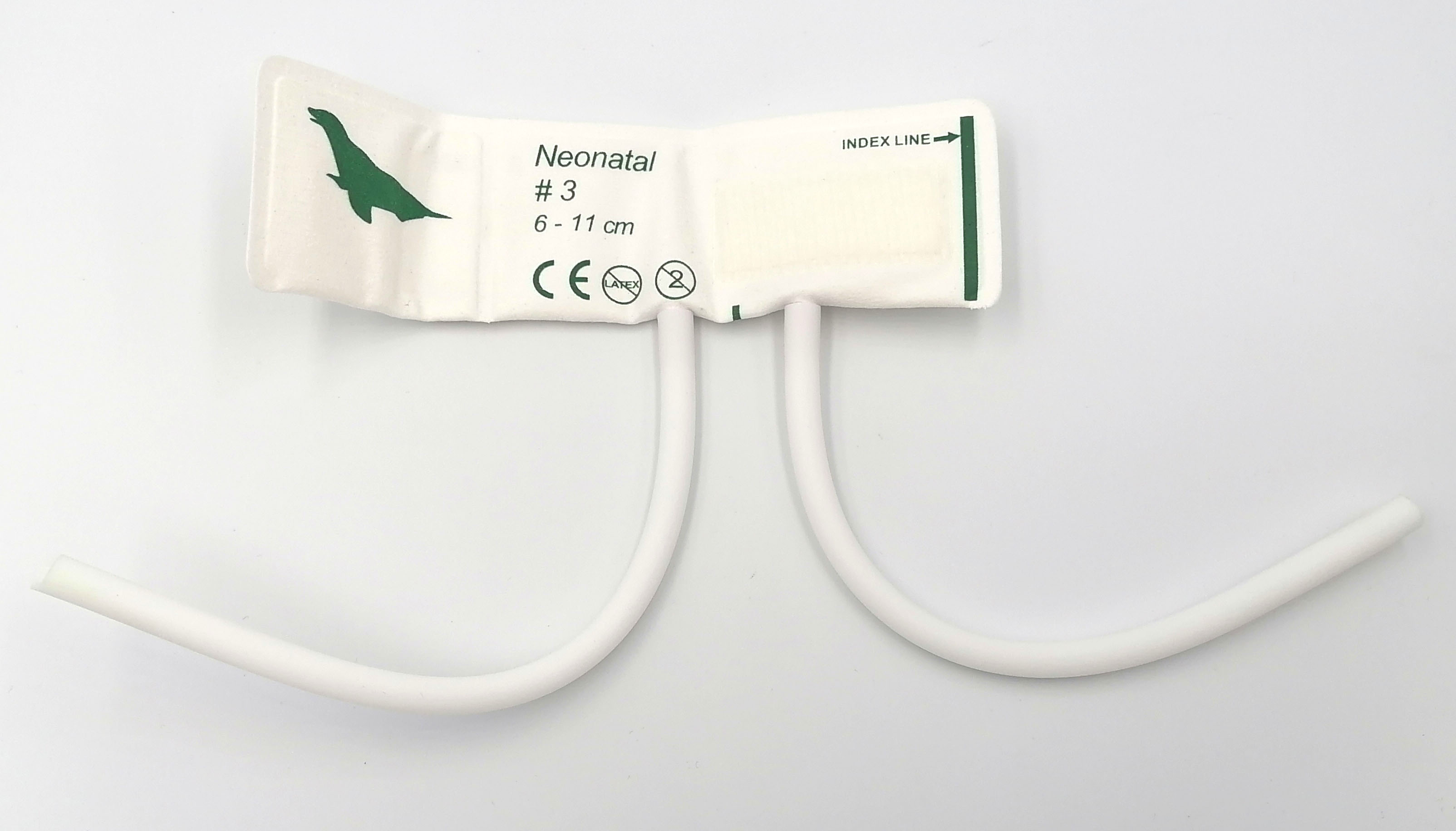 Манжета одноразовая #3 неонатальная (6-11 см), с двумя трубками