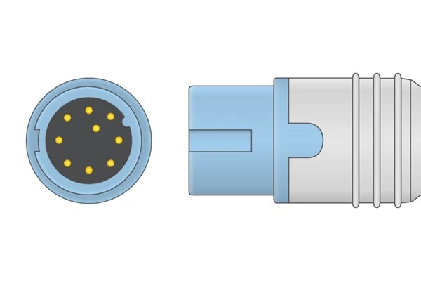 Датчик пульсоксиметрический SpO2 для монитора пациента Biolight V6, A3, A6, A5, A8, A9, Q5, 9 Pins, взрослый, клипса