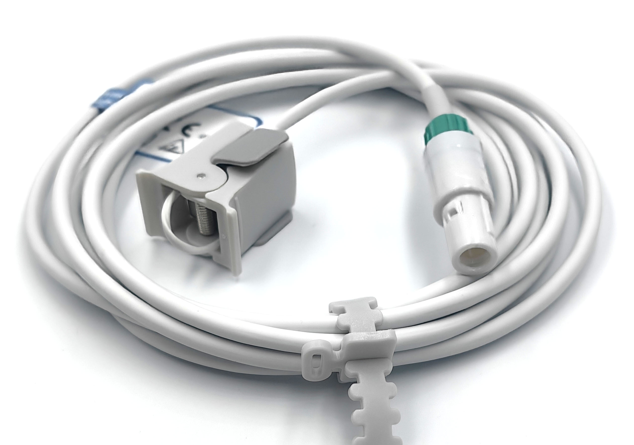 Датчик пульсоксиметрический SpO2 для монитора пациента GMI (General Meditech) G3C (2021 г.в.), G3D (2021 г.в.), G3F (2013 г.в.), G3H (2023 г.в.), 5 Pins, 1 ключ, детский, клипса