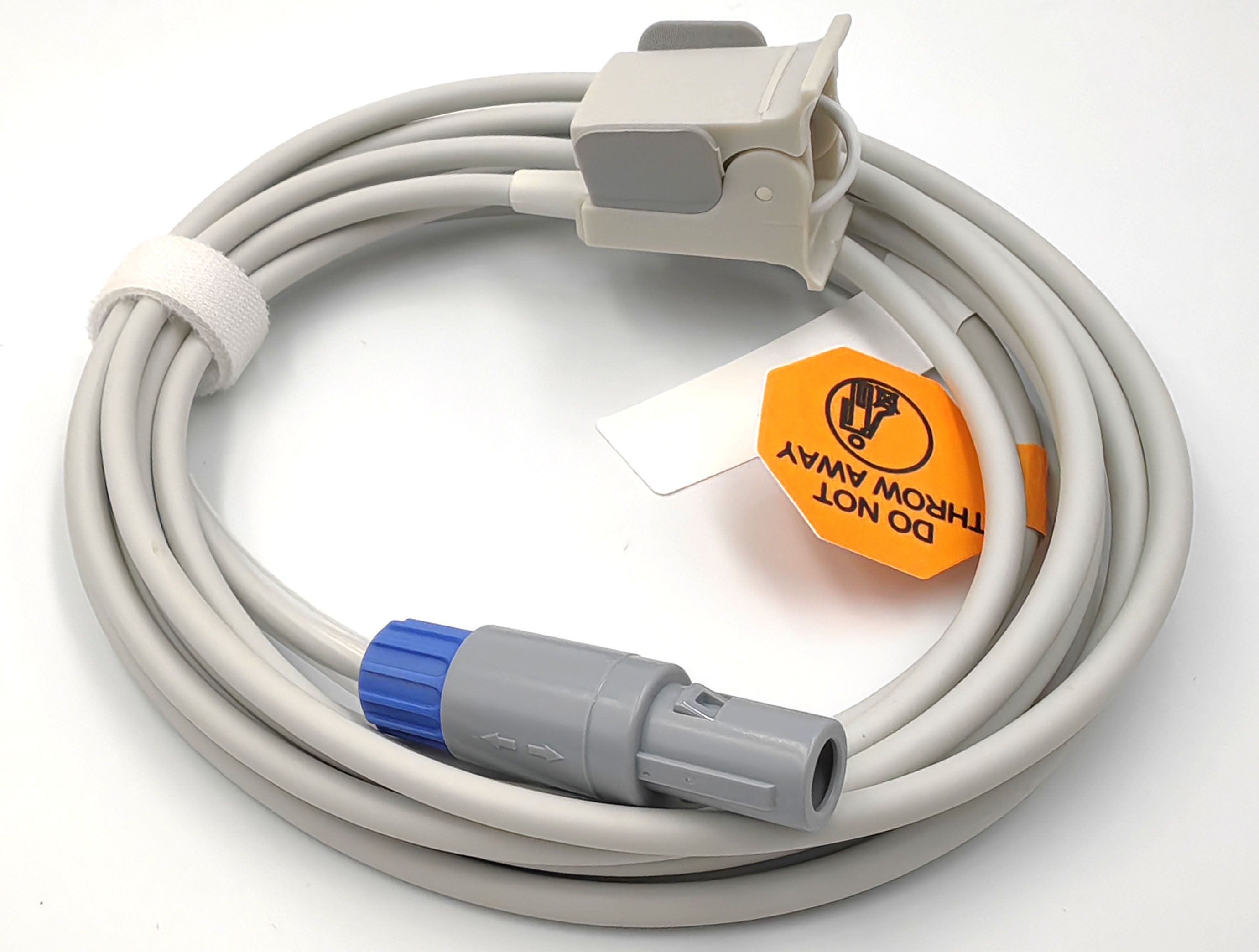 Датчик пульсоксиметрический SpO2 для монитора пациента Guoteng  GT3000, GT5000, GT6000, GT7000, GT9000, GT9002, GT9003, PUAO DPJ-3000, 6 Pin, 1 ключ, детский, клипса