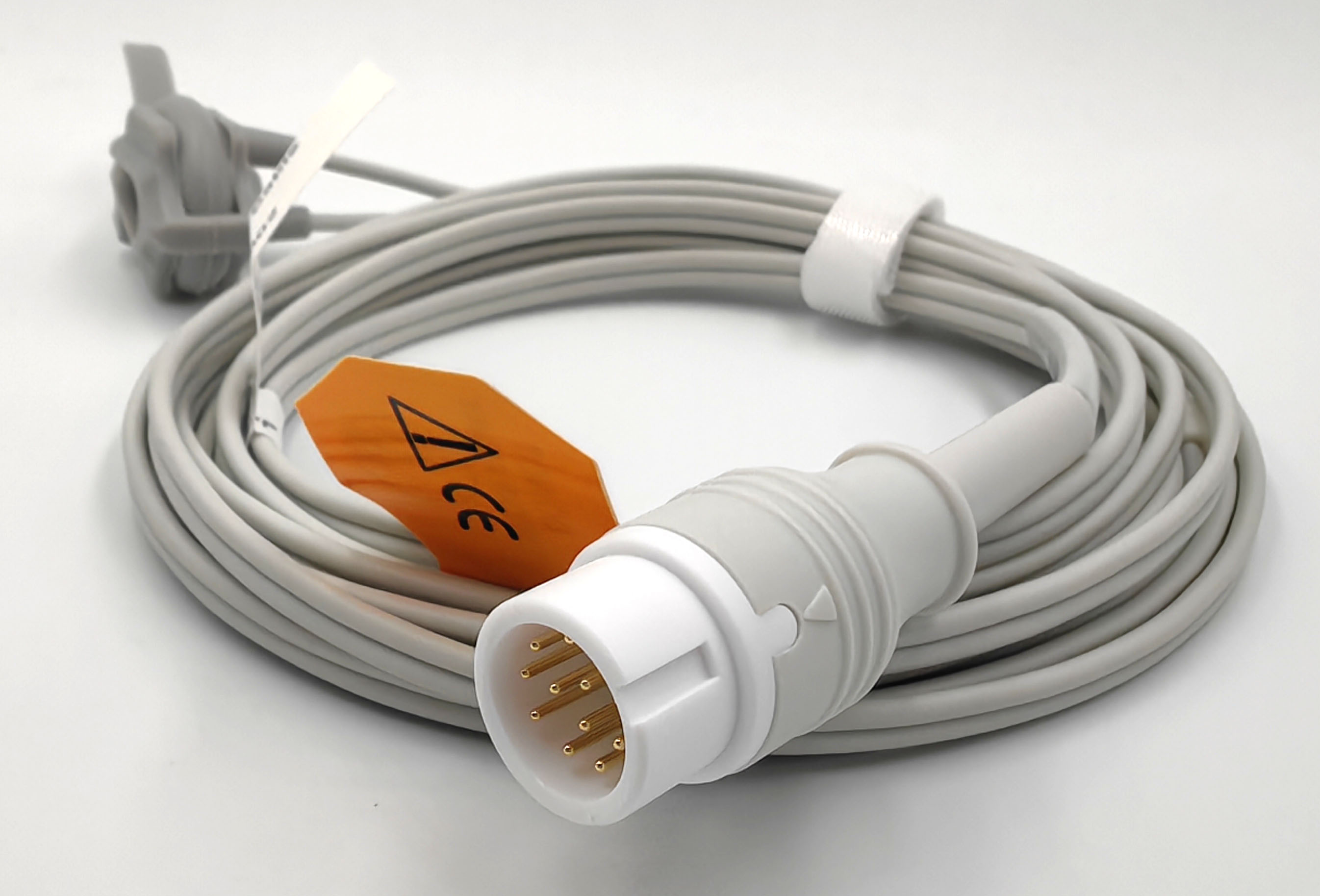 Датчик пульсоксиметрический SpO2 для Comen C30, C50, C80, С90, WQ-002, STAR8000A (2018 - 2021 г.в.), STAR8000C, 12-Pin, Telemetry tech (белый разъем), неонатальный, застежка