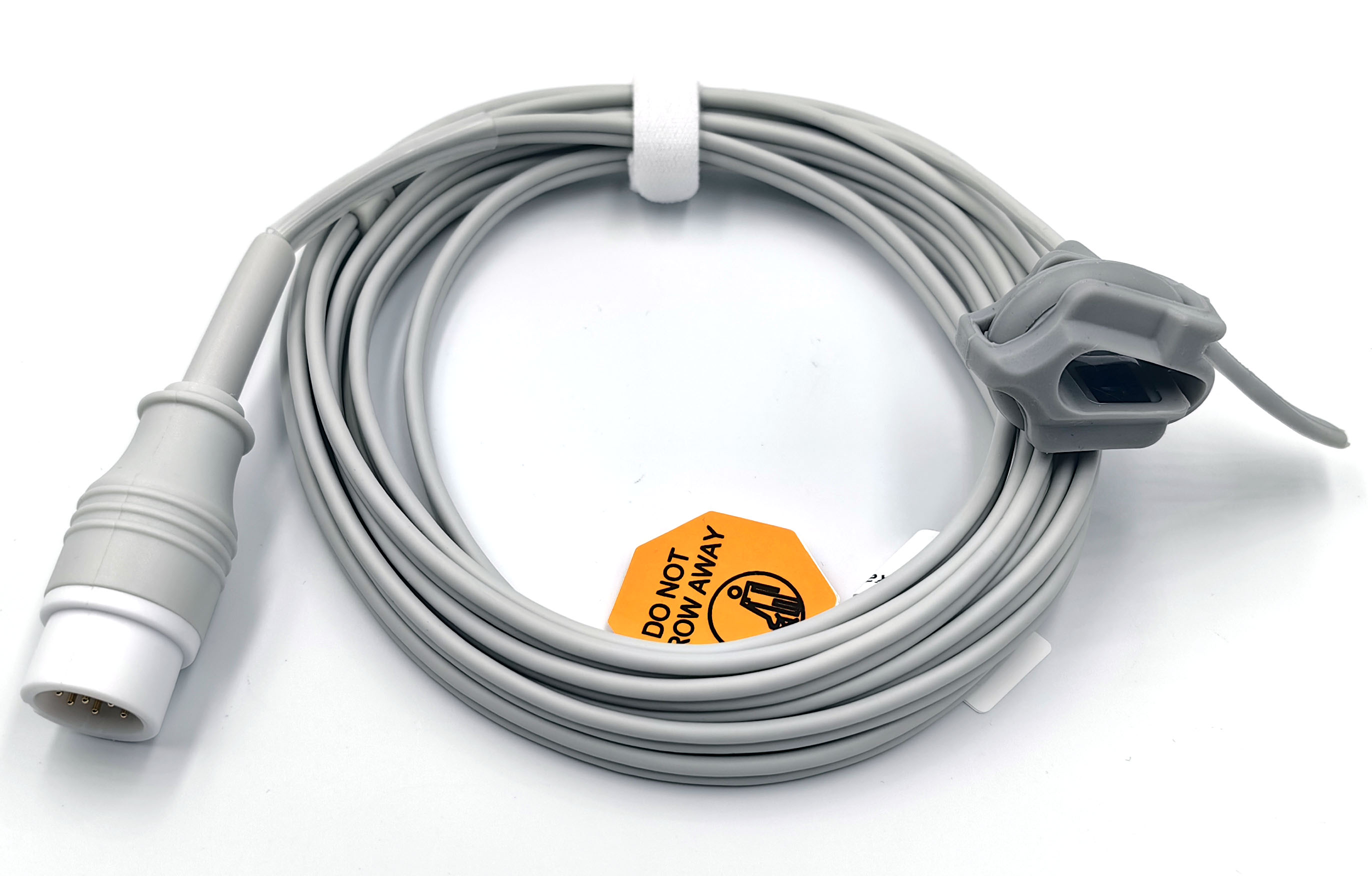 Датчик пульсоксиметрический SpO2 для Comen C30, C50, C80, С90, WQ-002, STAR8000A (2018 - 2021 г.в.), STAR8000C, 12-Pin, Telemetry tech (белый разъем), неонатальный, застежка