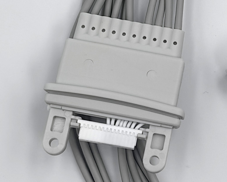 ЭКГ кабели отведений для суточного монитора Schiller Medilog AR12, 4 отведения, кнопки